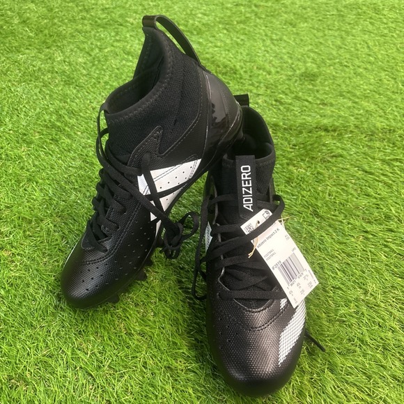 Adidas Adizero Impact. 2 Boys Girls Kids Football Cleats Size 5 Black IF2519 - Picture 1 of 5